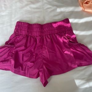 Hot pink FP Movement Get Your Flirt On shorts